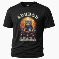 Adhd&D Roll For Concentration Cat Role Playing Game Performance Shirt