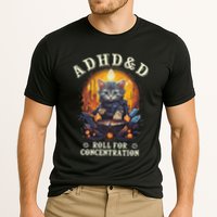 Adhd&D Roll For Concentration Cat Role Playing Game Performance Shirt