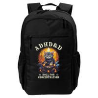 Adhd&D Roll For Concentration Cat Role Playing Game Backpack