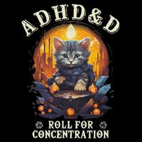 Adhd&D Roll For Concentration Cat Role Playing Game Backpack