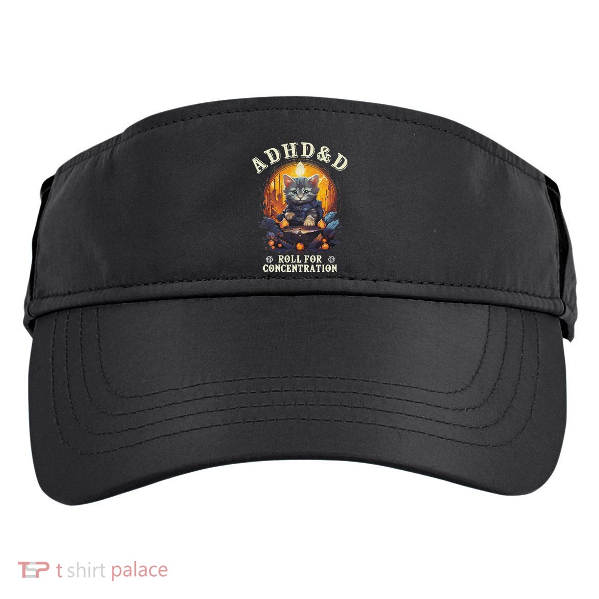 Adhd&D Roll For Concentration Cat Role Playing Game Adult Drive Performance Visor