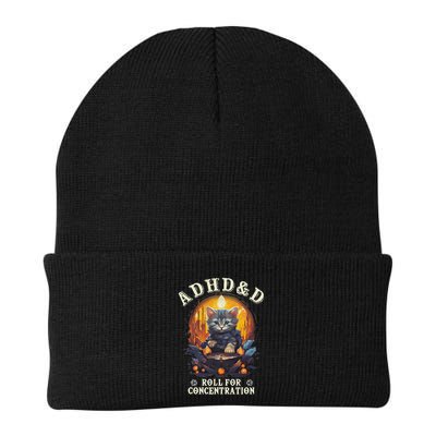 Adhd&D Roll For Concentration Cat Role Playing Game Beanie