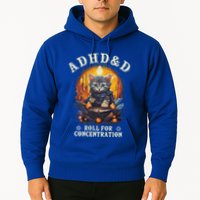 Adhd&D Roll For Concentration Cat Role Playing Game Hoodie