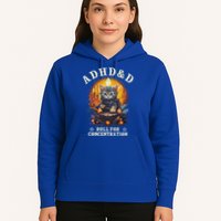Adhd&D Roll For Concentration Cat Role Playing Game Hoodie