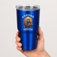 Adhd&D Roll For Concentration Cat Role Playing Game Tumbler