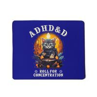 Adhd&D Roll For Concentration Cat Role Playing Game Mousepad