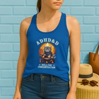 Adhd&D Roll For Concentration Cat Role Playing Game Womens Tank Top
