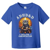Adhd&D Roll For Concentration Cat Role Playing Game Toddler T-Shirt