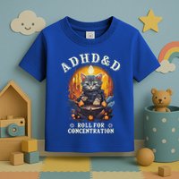 Adhd&D Roll For Concentration Cat Role Playing Game Toddler T-Shirt