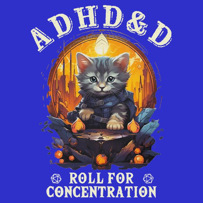 Adhd&D Roll For Concentration Cat Role Playing Game Visor