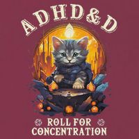 Adhd&D Roll For Concentration Cat Role Playing Game 16oz Travel Tumbler