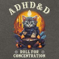 Adhd&D Roll For Concentration Cat Role Playing Game Cotton Canvas Backpack