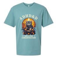 Adhd&D Roll For Concentration Cat Role Playing Game Sueded Cloud Jersey T-Shirt