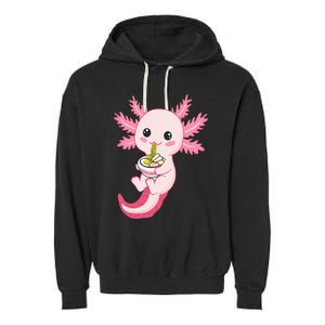 Axolotl Ra Funny Axolotls Garment-Dyed Fleece Hoodie