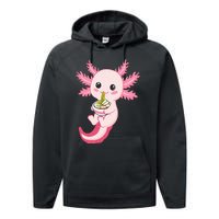 Axolotl Ra Funny Axolotls Performance Fleece Hoodie