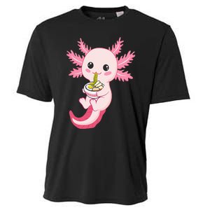 Axolotl Ra Funny Axolotls Cooling Performance Crew T-Shirt