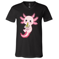 Axolotl Ra Funny Axolotls V-Neck T-Shirt