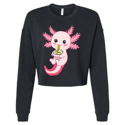 Axolotl Ra Funny Axolotls Cropped Pullover Crew