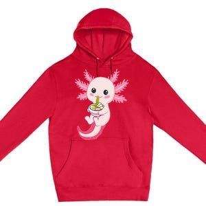 Axolotl Ra Funny Axolotls Premium Pullover Hoodie