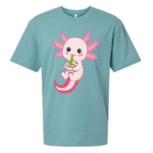 Axolotl Ra Funny Axolotls Sueded Cloud Jersey T-Shirt