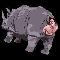 Ace Rhino Funny Humor Bag