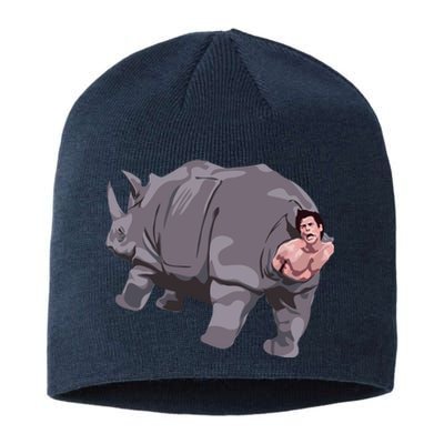 Ace Rhino Funny Humor Sustainable Beanie