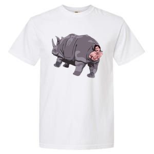 Ace Rhino Funny Humor Garment-Dyed Heavyweight T-Shirt