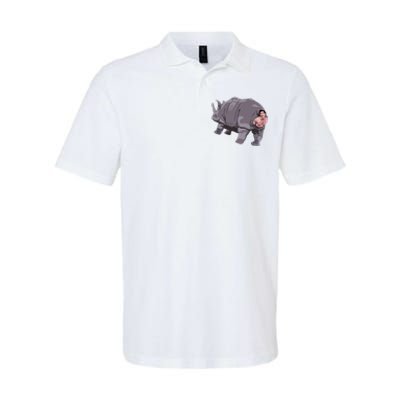 Ace Rhino Funny Humor Softstyle Adult Sport Polo