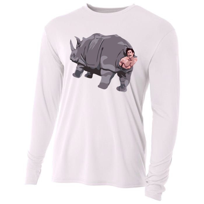 Ace Rhino Funny Humor Cooling Performance Long Sleeve Crew