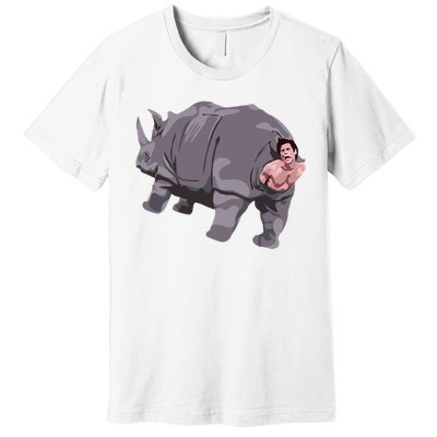 Ace Rhino Funny Humor Premium T-Shirt