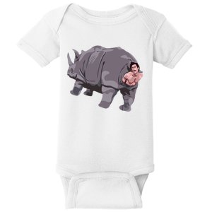 Ace Rhino Funny Humor Baby Bodysuit