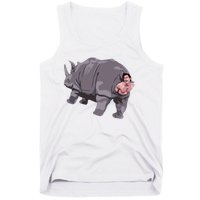 Ace Rhino Funny Humor Tank Top