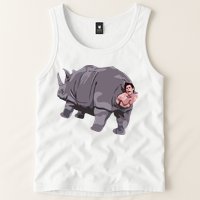 Ace Rhino Funny Humor Tank Top