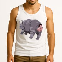 Ace Rhino Funny Humor Tank Top