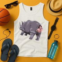 Ace Rhino Funny Humor Tank Top
