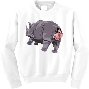 Ace Rhino Funny Humor Kids Sweatshirt