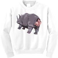 Ace Rhino Funny Humor Kids Sweatshirt