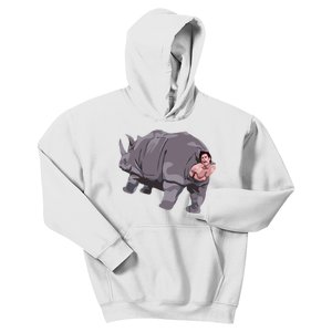 Ace Rhino Funny Humor Kids Hoodie