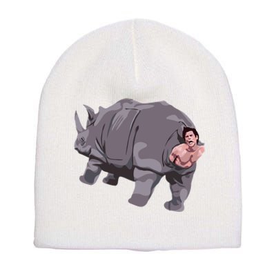 Ace Rhino Funny Humor Short Acrylic Beanie