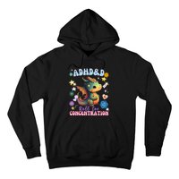 ADHD&D Roll For Concentration Watercolor Dragon Hoodie