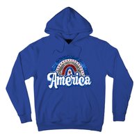 American Rainbow Freedom 4th Of July Funny Independence Day Funny Gift Hoodie