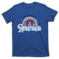 American Rainbow Freedom 4th Of July Funny Independence Day Funny Gift T-Shirt