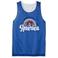 American Rainbow Freedom 4th Of July Funny Independence Day Funny Gift Mesh Reversible Basketball Jersey Tank