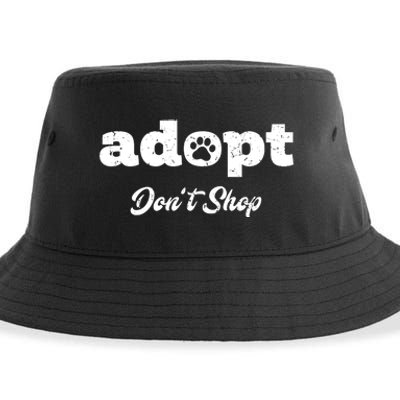 Adopt Rescue Foster Dog Lover Cat Adoption Sustainable Bucket Hat