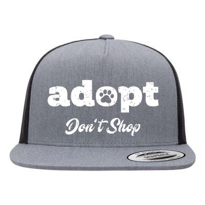 Adopt Rescue Foster Dog Lover Cat Adoption Flat Bill Trucker Hat