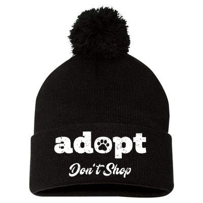 Adopt Rescue Foster Dog Lover Cat Adoption Pom Pom 12in Knit Beanie