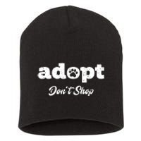 Adopt Rescue Foster Dog Lover Cat Adoption Short Acrylic Beanie