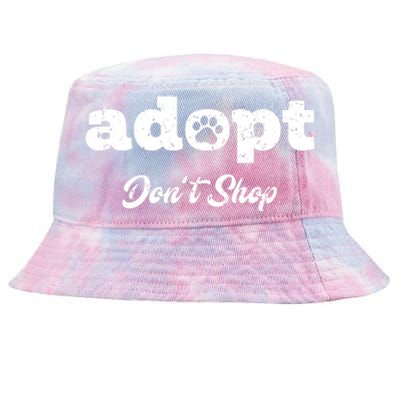 Adopt Rescue Foster Dog Lover Cat Adoption Tie-Dyed Bucket Hat