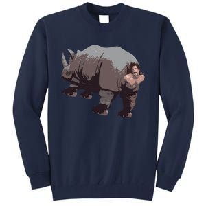 Ace Rhino Funny Tall Sweatshirt