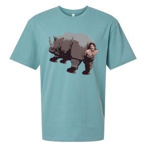 Ace Rhino Funny Sueded Cloud Jersey T-Shirt